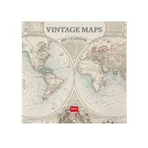 Calendrier mural 2027 Legami - Vintage maps - 30 x 29 cm