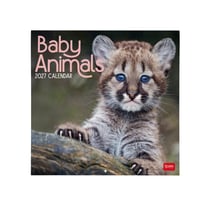 Calendrier mural 2027 Legami - Bébés animaux - 30 x 29 cm