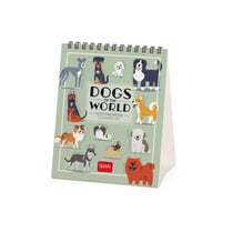 Calendrier 2027 Legami - 12 mois - Chiens du monde - 12 x 14,5 cm
