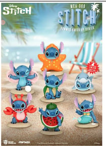DISPLAY FIGURINE MYSTERE DISNEY STITCH VACANCES D'ETE A COLLECTIONNER LILO SET 6 PIECES 9 cm