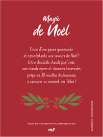 Coffret Mug - Magie de Noël : Un joli mug en céramique et un livre de 30 recettes savoureuses