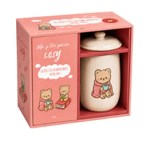 Coffret Mug - Ma p'tite pause cosy : Un joli mug en céramique et un livre de 30 recettes réconfortantes
