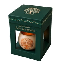 Mon coffret éclat de sérénité - Arbre de vie : Un photophore en verre et un livre de mantras