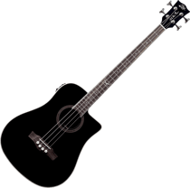 Basse électro-acoustique Eko - NXT - Épicéa et acajou - Noir