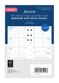 Recharge agenda semainier Filofax