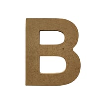 Lettre Gomille - Medium - Naturel - 8 x 0,6 x 8 cm