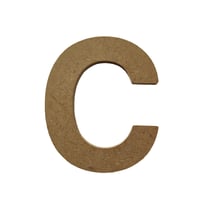 Lettre alphabet Gomille - Medium - Naturel - 8 x 0,6 x 8 cm