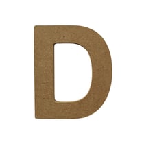 Lettre alphabet Gomille - Medium - Naturel - 8 x 0,6 x 8 cm