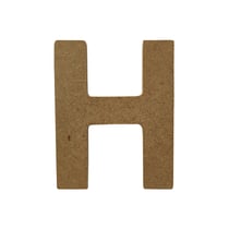 Lettre alphabet Gomille - Medium - Naturel - 8 x 0,6 x 8 cm