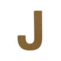 Lettre alphabet Gomille - Medium - Naturel - 8 x 0,6 x 8 cm
