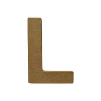 Lettre Gomille - Medium - Naturel - 8 x 1 x 6 cm