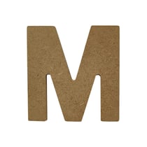 Lettre Gomille - Medium - Naturel - 8 x 0,6 x 8 cm