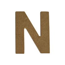 Lettre alphabet Gomille - Medium - Naturel - 8 x 0,6 x 8 cm