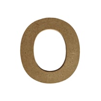 Lettre alphabet Gomille - Medium - Naturel - 8 x 0,6 x 8 cm