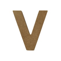 Lettre alphabet Gomille - Medium - Naturel - 8 x 0,6 x 8 cm