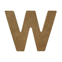 Lettre alphabet Gomille - Medium - Naturel - 8 x 0,6 x 8 cm