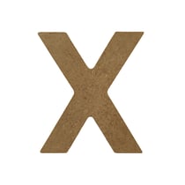Lettre alphabet Gomille - Medium - Naturel - 8 x 0,6 x 8 cm
