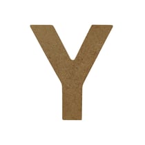 Lettre Gomille - Medium - Naturel - 8 x 0,6 x 8 cm