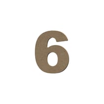 Chiffre Gomille - Medium - Naturel - 8 x 0,6 x 8 cm