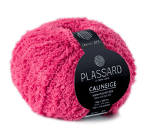 Pelote de fil 100% polyester - Plassard - Calineige - Framboise