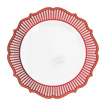 Lot de 4 assiettes Artyfêtes - Santa's Christmas - Plastiqu - Ø 27 cm