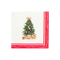 16 serviettes cocktail Artyfêtes - Santa's Christmas