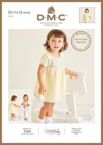 Brochure tricot DMC - Modèle 5368 100 % Baby - 0-24 mois
