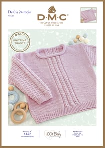Brochure tricot DMC - Modèle 5367 100 % Baby - 0-24 mois