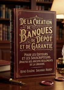 De la création de banques de dépôt et de garantie : Une analyse des enjeux de la création de banques de dépôt et de garantie pour les éditeurs et les souscripteurs au XIXe siècle.