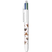 Stylo-bille 4 couleurs BIC - Teckel - Exclusivité Cultura