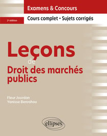 Leçons de Droit des marchés publics (2e édition)