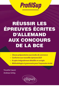 Réussir les épreuves écrites d'allemand aux concours de la BCE