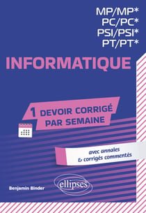 Informatique : MP/MP*-PC/PC*-PSI/PSI*-PT/PT*