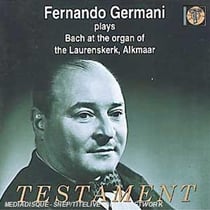 Fernando Germani (1906-1998) : Bach , J. P. Sweelinck , J. Bull