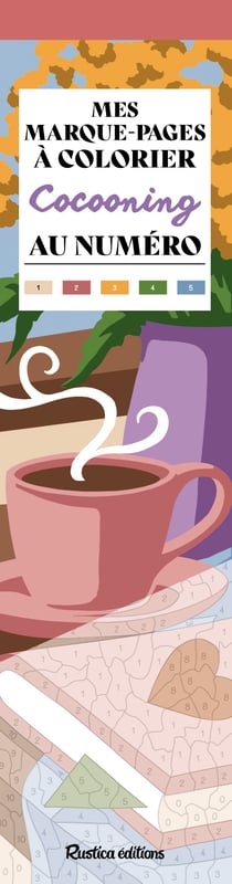 Mes marque-pages à colorier au numéro : Cocooning