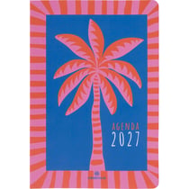 Agenda semainier 2027 Oberthur - Palmier - 17 x 24,5 cm - Escapade