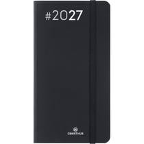 Agenda semainier 2027 Oberthur - Noir - 9,5 x 17,5 cm - Flex