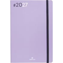 Agenda semainier 2027 Oberthur - Lilas - 17 x 24,5 cm - Flex