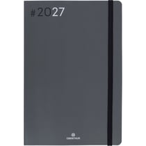 Agenda semainier 2027 Oberthur - Gris - 17 x 24,5 cm - FLEX