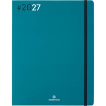 Agenda semainier 2027 Oberthur - Emeraude - 22 x 27 cm - Flex