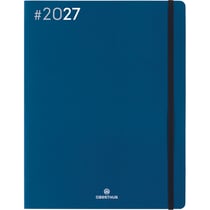Agenda semainier 2027 Oberthur - Bleu marine - 22 x 27 cm - Flex