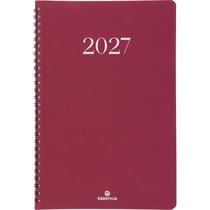 Agenda semainier 2027 Oberthur - Bordeaux - 17 x 24,5 cm - Galway