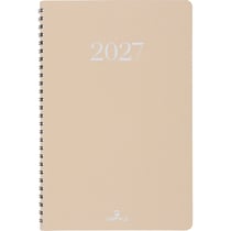 Agenda semainier 2027 Oberthur - Beige - 17 x 24,5 cm - Galway