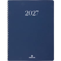 Agenda semainier 2027 Oberthur - Bleu marine - 22 x 27 cm - Galway