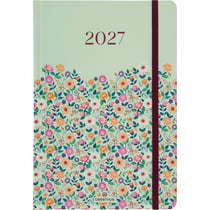 Agenda semainier 2027 Oberthur - Vert clair - 17 x 24,5 cm - Anahita