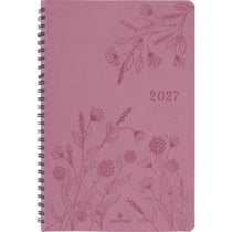 Agenda semainier 2027 Oberthur - Bois de rose - 17 x 24,5 cm - Primrose