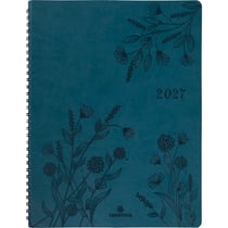Agenda semainier 2027 Oberthur - Vert canard - 22 x 27 cm - Primrose
