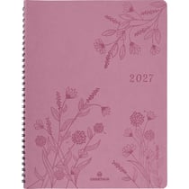 Agenda semainier 2027 Oberthur - Bois de rose - 22 x 27 cm - Primrose
