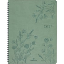 Agenda semainier 2027 Oberthur - Vert sauge - 22 x 27 cm - Primrose