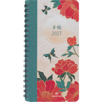 Agenda semainier 2027 Oberthur - 9,5 x 17,5 cm - Tokyo papillons